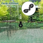 Clips plastiques pour toile d'ombrage