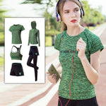 Ciaovie™ Costumes pour Dames Fitness à Séchage Rapide (5 Pièces)