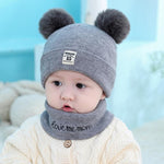 Ciaovie™ Chapeau et Écharpe Chaud Hiver Pour Bébés