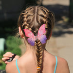 Pince à cheveux de papillon de couleur dégradée