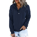 Sweat-shirt décontracté à capuche avec poche à cordon