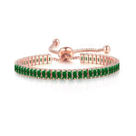 Bracelet Zircon Cubique Plaqué Or 18 Carats