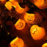 Guirlande Lumineuse Citrouille Halloween Avec Chapeaux De Sorcières