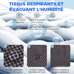 Cagoule cycliste avec protection faciale en soie de glace