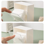 Boîte de rangement transparente anti-poussière fixée au mur