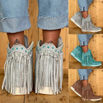 Ciaovie™ Bottines à Franges Pour Femmes