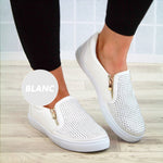 Ciaovie™ Mocassins Plats à Enfiler en Cuir PU