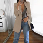 Revers Slim Fit Cardigan Blazer élégant