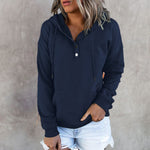 Sweat-shirt décontracté à capuche avec poche à cordon