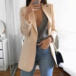 Revers Slim Fit Cardigan Blazer élégant