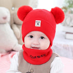 Ciaovie™ Chapeau et Écharpe Chaud Hiver Pour Bébés