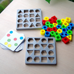 Jouet éducatif sensoriel de couleur de jeu d'association de formes