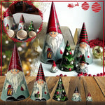 Poupées gigognes en bois gnome scandinave faites à la main (5 pièces)