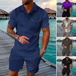 Ensemble de Polo Imprimé Décontracté pour Homme