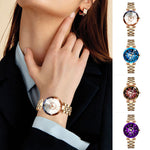 Montre Étanche Pour Femme Avec Cadran Étoilé Et Diamants