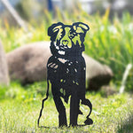 Décoration De Jardin Silhouette De Chien En Métal