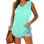 Gilet de couleur unie sans manches Swallowtail