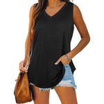 Gilet de couleur unie sans manches Swallowtail