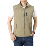 Gilet Multi-poches Imperméable et Résistant à l'Usure pour Hommes