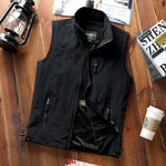 Gilet Multi-poches Imperméable et Résistant à l'Usure pour Hommes