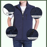 Gilet Multi-poches Imperméable et Résistant à l'Usure pour Hommes
