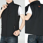 Gilet Multi-poches Imperméable et Résistant à l'Usure pour Hommes