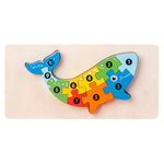 Puzzle en bois 3D éducatif pour enfants