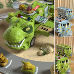 Nouvel Ensemble de Jouets de Piste de Camion d’Ingénierie Transformant les Dinosaures