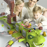 Nouvel Ensemble de Jouets de Piste de Camion d’Ingénierie Transformant les Dinosaures
