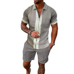 Ensemble de Polo Imprimé Décontracté pour Homme