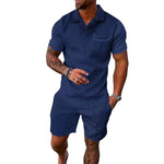 Ensemble de Polo Imprimé Décontracté pour Homme